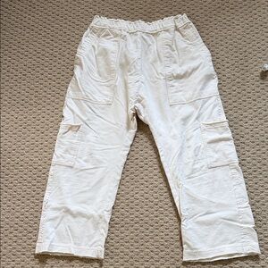 Urban Outfitters crop Cream Cargo sweatpants size small
